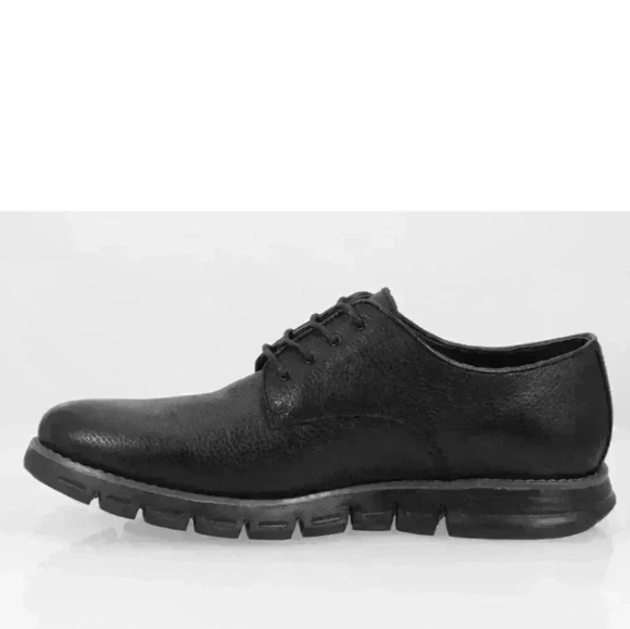 NIB GBX Hart Men\'s Round Toe Leather Black Oxford, 135751; Size 10.5